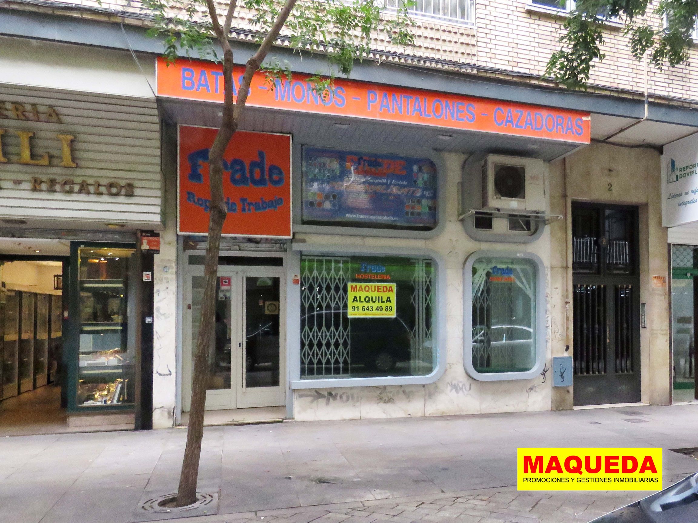 Fachada de local comercial en calle Soria de Alcorcón