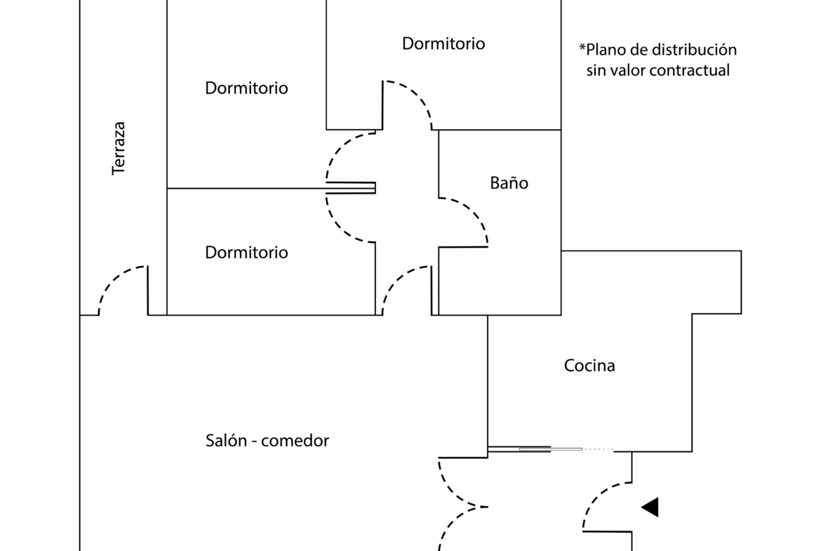 Plano de distribución de la vivienda